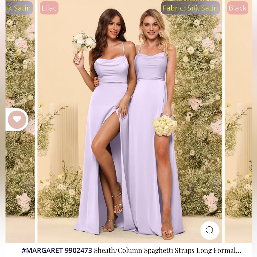 *never worn* Long, Lilac, bridesmaid dress. Size US 10